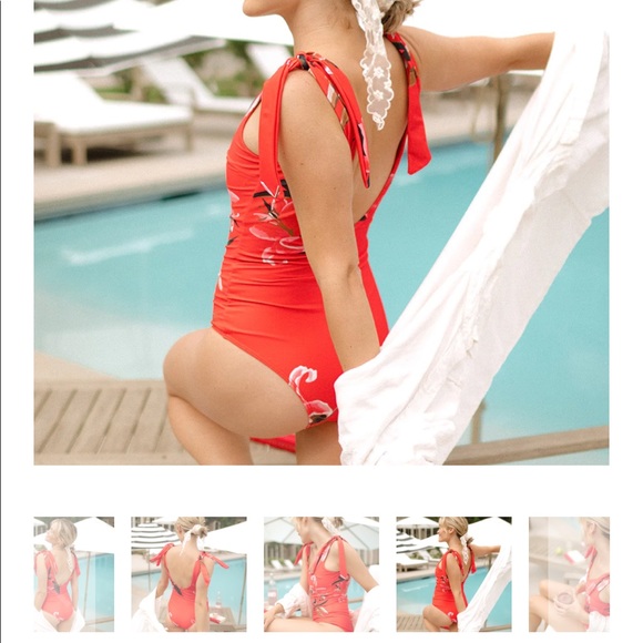 Albion Belle One-Piece Swimsuit - Pink Lily - Picture 8 of 11